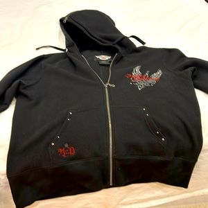 Harley Davidson women’s black hoodie XL